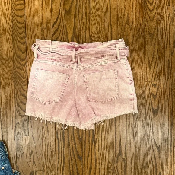 Free People We the Free Pink Denim Women Short XS - Picture 3 of 4